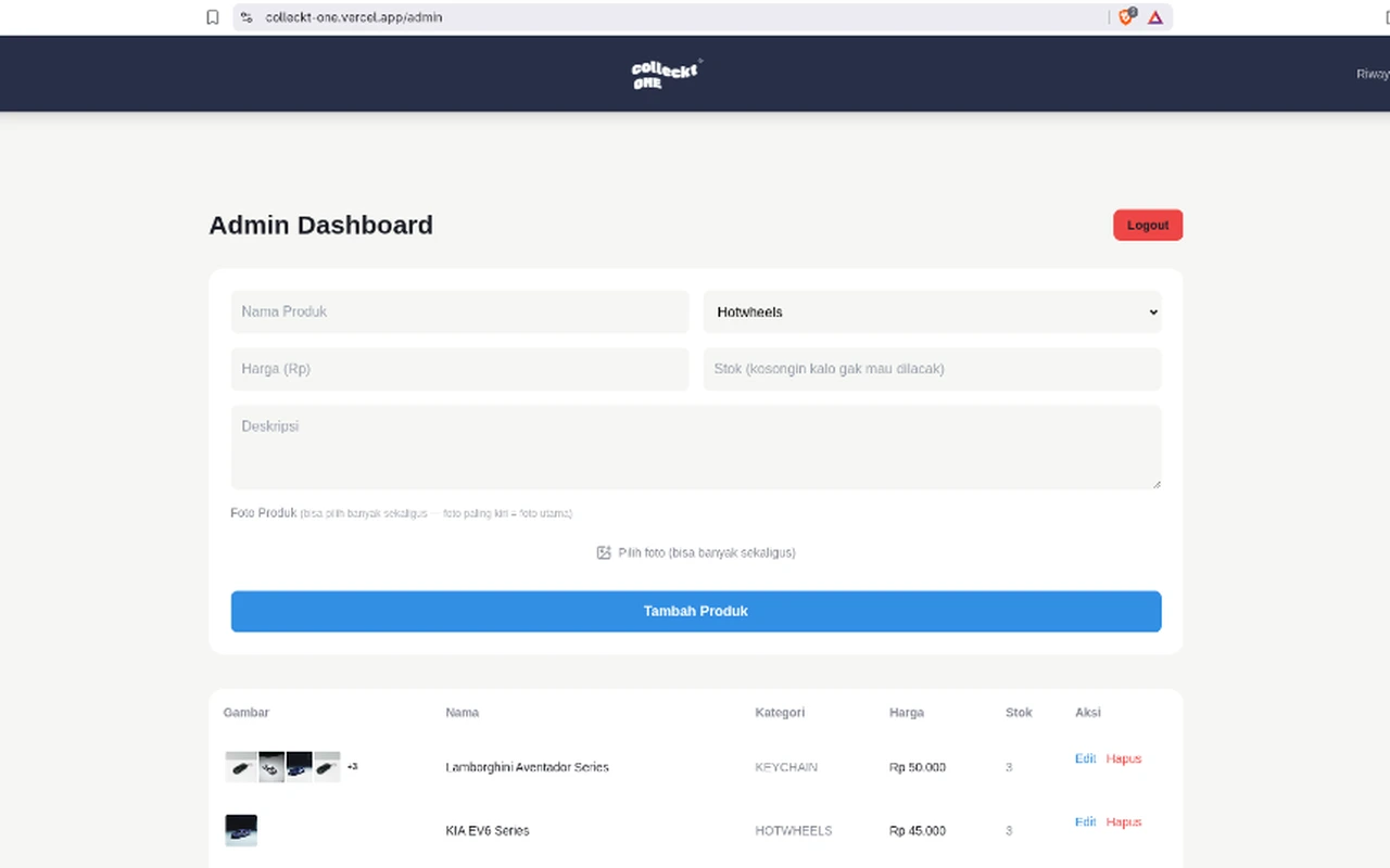 Self-Serve Admin Dashboard